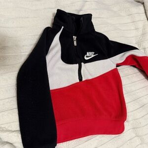 Nike Kids Colorblock Sweater - Black, White, Red